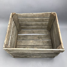 Load image into Gallery viewer, Vintage Weathered Wooden Crate (12x18x15)
