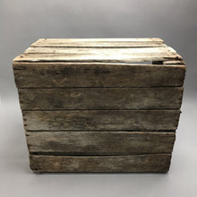 Load image into Gallery viewer, Vintage Weathered Wooden Crate (12x18x15)

