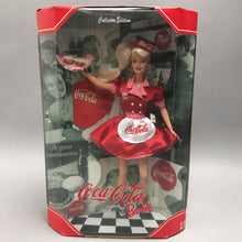 Load image into Gallery viewer, 1998 Barbie Coca-Cola Soda Fountain Waitress Collector Edition Doll (14")
