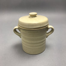 Load image into Gallery viewer, Vintage Over &amp; Back Yellow Ware Container w/Lid (6x6)
