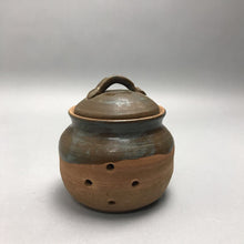 Load image into Gallery viewer, Vintage Pottery Garlic Keeper Jar with Lid
