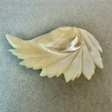Load image into Gallery viewer, Vintage Carved Mother of Pearl Swirl Brooch Pin (2.5")
