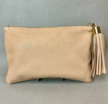 Load image into Gallery viewer, GILI Got It Love It Blush Leather Tassel Clutch Purse (7x10")
