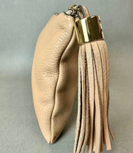 Load image into Gallery viewer, GILI Got It Love It Blush Leather Tassel Clutch Purse (7x10")
