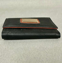 Load image into Gallery viewer, Simply Noelle Black/Brown Vegan Leather ID Card Key Holder Trifold Wallet (3.25x5")
