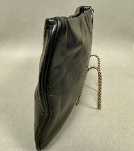 Load image into Gallery viewer, Vintage Anne Klein Black Leather Clutch Purse (6.5x10")

