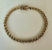 Load image into Gallery viewer, Ross Simons Gold Plated Sterling CZ Tennis Bracelet (7")
