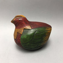 Load image into Gallery viewer, Carved Wood Painted Hen Figurine (4.5x6x3.5)
