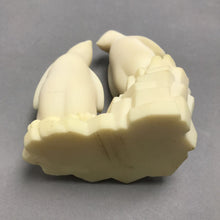 Load image into Gallery viewer, 2 Loving Penguins on Iceberg Sculpture Cultured Coral Hawaii Handcrafted (5x4)
