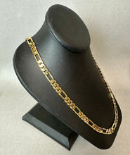 Load image into Gallery viewer, Vintage Goldtone Thick Figaro Chain (30")
