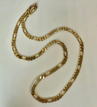 Load image into Gallery viewer, Vintage Goldtone Thick Figaro Chain (30")
