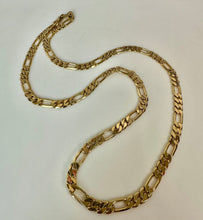 Load image into Gallery viewer, Vintage Goldtone Thick Figaro Chain (30")
