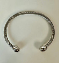 Load image into Gallery viewer, Q-Ray Stainless Steel Flexible Coil Cuff Bracelet

