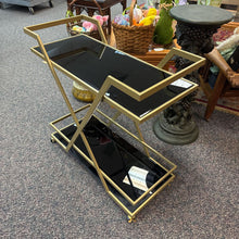 Load image into Gallery viewer, Glass / Metal Drink Cart (32x32x15)

