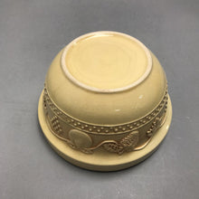Load image into Gallery viewer, Vintage Gold Embossed Fruit Design Serving Crock Bowl (8")
