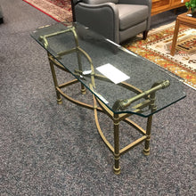 Load image into Gallery viewer, Glass / Metal Sofa Table (27x56x18)
