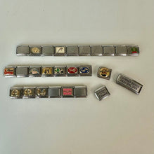 Load image into Gallery viewer, Lot of Italian Stainless Steel Customizable Bracelet Making Charms
