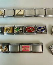 Load image into Gallery viewer, Lot of Italian Stainless Steel Customizable Bracelet Making Charms
