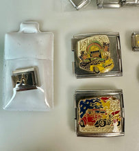 Load image into Gallery viewer, Lot of Italian Stainless Steel Customizable Bracelet Making Charms
