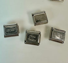 Load image into Gallery viewer, Lot of Italian Stainless Steel Customizable Bracelet Making Charms
