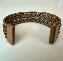 Load image into Gallery viewer, Vintage Braided Copper Cuff Bracelet (2.5" Across)

