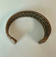 Load image into Gallery viewer, Vintage Braided Copper Cuff Bracelet (2.5" Across)
