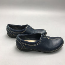 Load image into Gallery viewer, Collection By Clarks Blue Leather Slip On Comfort Shoes Size 7
