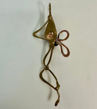 Load image into Gallery viewer, Robert Hale Copper &amp; Brass w/ Amethyst &amp; Hematite Accent Modern Art Pendant Signed (4")
