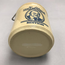 Load image into Gallery viewer, 1985 Vtg Win Schuler Restaurants Pottery Crock Stoneware Blue Advertising (4")
