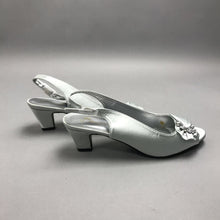 Load image into Gallery viewer, NEW Beacon Light Blue Satin Heels Size 7
