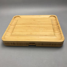 Load image into Gallery viewer, Smirly Cheese Board Charcuterie Cheeseboard and Knife Set Bamboo (2x16x13)
