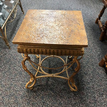 Load image into Gallery viewer, Metal Frame End Table AS IS (23x22x22)
