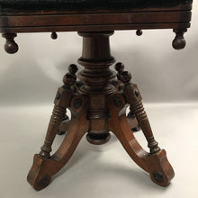 Load image into Gallery viewer, Antique Victorian Piano Stool (20x19x14)
