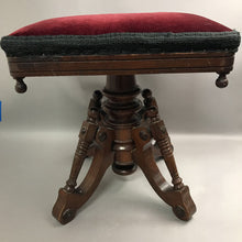 Load image into Gallery viewer, Antique Victorian Piano Stool (20x19x14)
