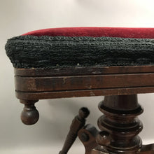 Load image into Gallery viewer, Antique Victorian Piano Stool (20x19x14)
