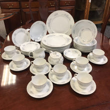 Load image into Gallery viewer, Set of 37 Piece Mikasa Priscilla China Dinnerware in Blue
