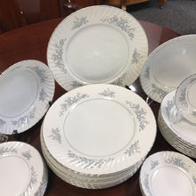 Load image into Gallery viewer, Set of 37 Piece Mikasa Priscilla China Dinnerware in Blue
