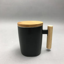 Load image into Gallery viewer, Ceramic Coffee Mug w/Bamboo Lid and Handle (4.5x3.5)

