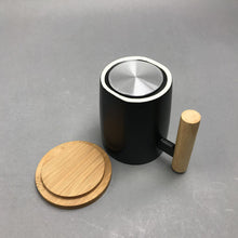 Load image into Gallery viewer, Ceramic Coffee Mug w/Bamboo Lid and Handle (4.5x3.5)
