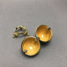 Load image into Gallery viewer, Faberge Style Blue Egg Shaped Trinket Box(3")
