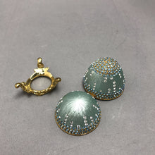 Load image into Gallery viewer, Faberge Style Blue Egg Shaped Trinket Box(3")
