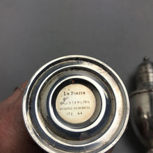 Load image into Gallery viewer, Vintage La Pierre Salt and Pepper Shakers Sterling Silver Weighted (4.5")

