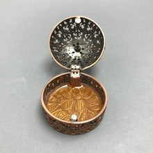 Load image into Gallery viewer, Enamel Rhinestone Crown Trinket Box (3")

