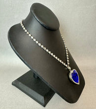 Load image into Gallery viewer, Vintage Graziano Eternal Love Heart of the Ocean Replica Necklace (19")
