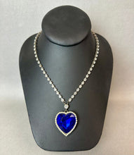 Load image into Gallery viewer, Vintage Graziano Eternal Love Heart of the Ocean Replica Necklace (19")

