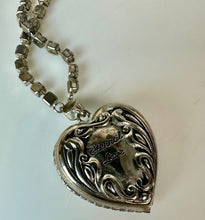 Load image into Gallery viewer, Vintage Graziano Eternal Love Heart of the Ocean Replica Necklace (19")
