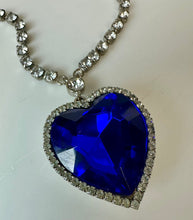 Load image into Gallery viewer, Vintage Graziano Eternal Love Heart of the Ocean Replica Necklace (19")
