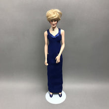 Load image into Gallery viewer, Franklin Mint Princess Diana Doll - Navy Blue Dress (~17")
