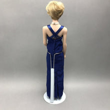 Load image into Gallery viewer, Franklin Mint Princess Diana Doll - Navy Blue Dress (~17")
