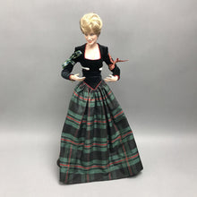 Load image into Gallery viewer, Franklin Mint Princess Diana Doll - Plaid Formal Gown (~17")
